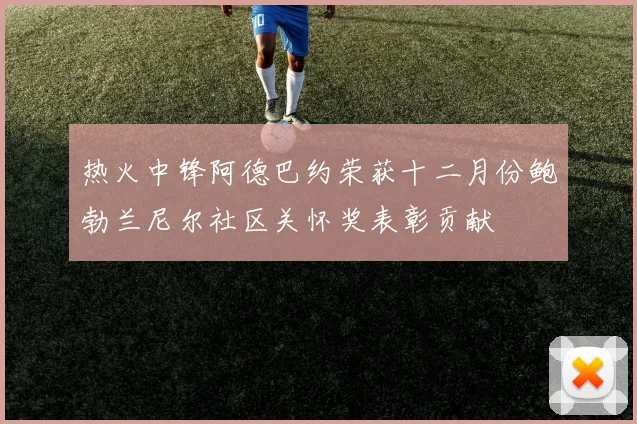 热火中锋阿德巴约荣获十二月份鲍勃兰尼尔社区关怀奖表彰贡献